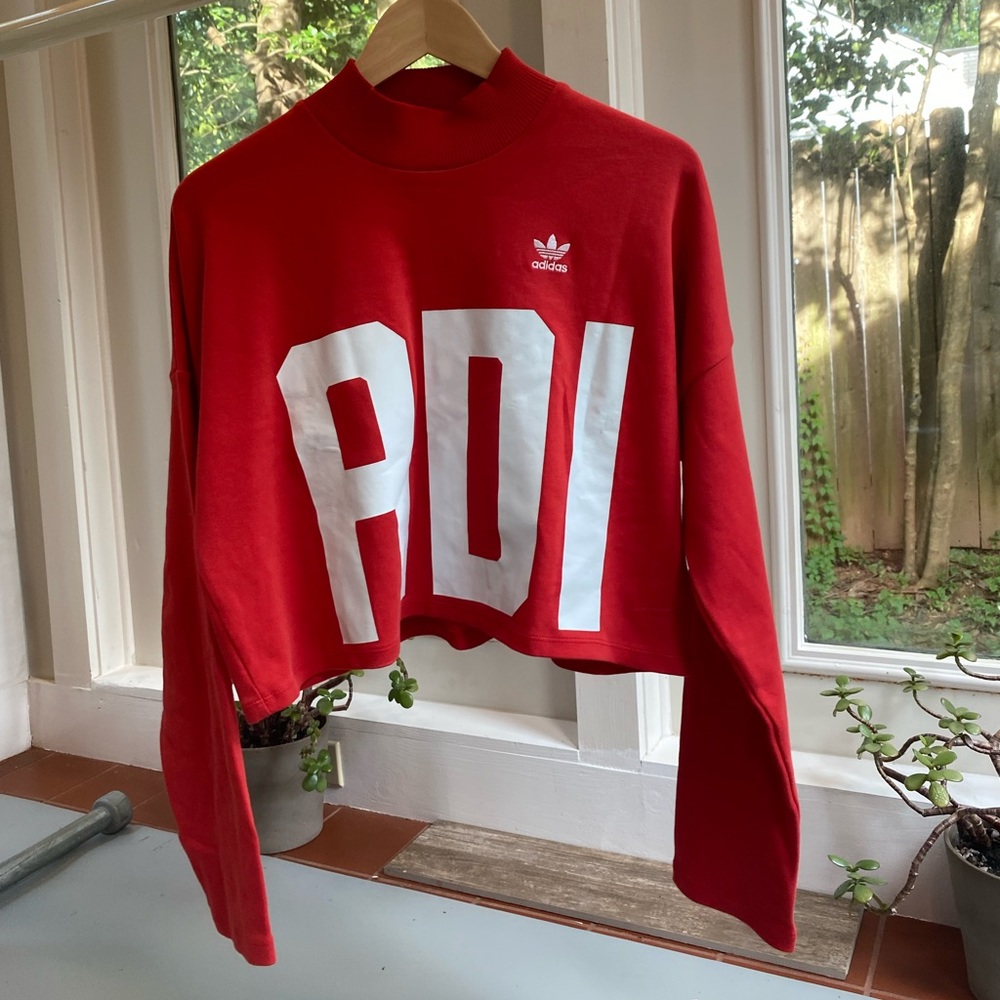 Adidas unique cropped top